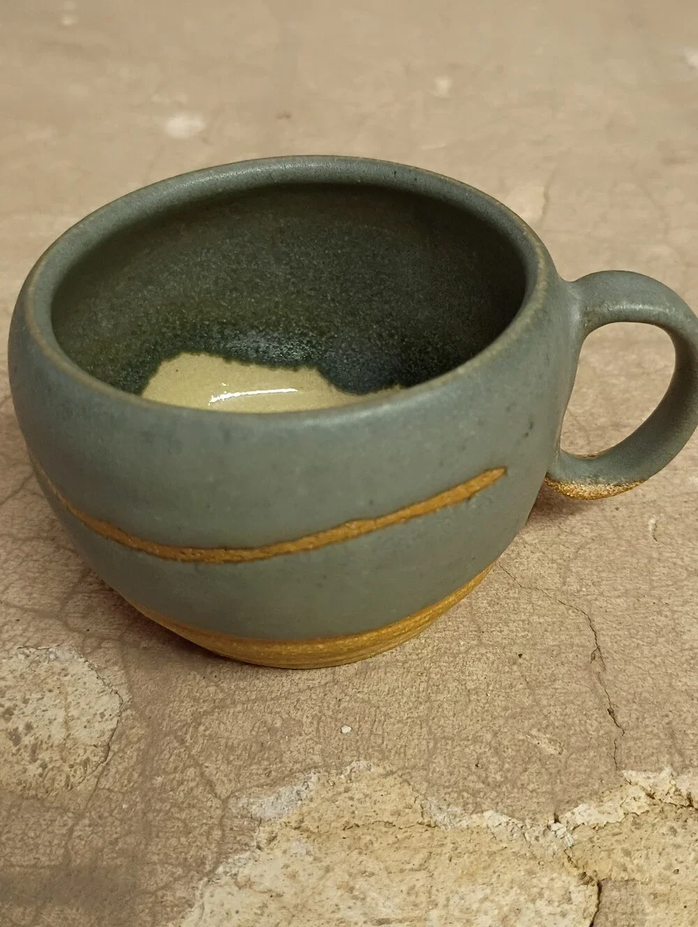 ***SLIGHTLY ASYMMETRICAL*** Mini Handmade Ceramic Mug
